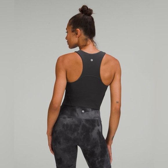 lululemon athletica Black Racerback Tank Top Invigorate Training Tank Top sz 4 - Picture 1 of 10